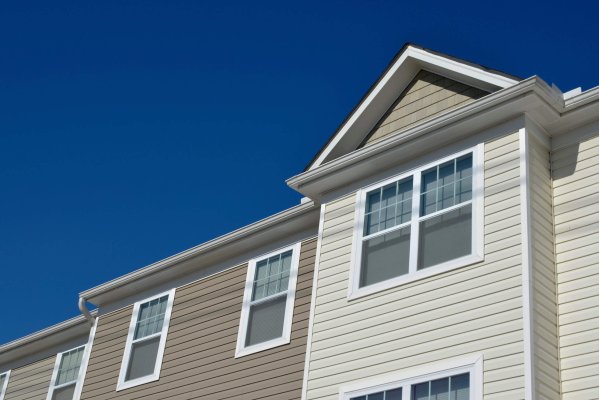 Attached townhomes roof line